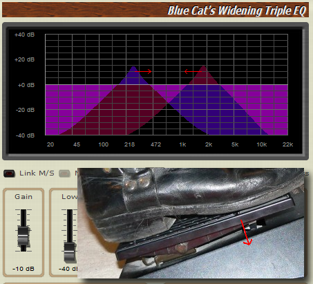 Step 08 - Move your foot and play, the synchronized Mid and Side filters produce a stereo Wah effect thanks to the Stereo Chorus